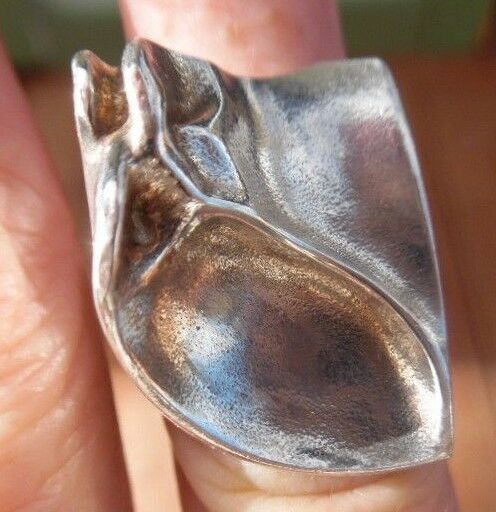 Vintage Sterling Silver Lapponia Modernist Ring by Bjorn Weckstrom Finland