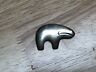 Vintage Navajo Native American Sterling Silver Bear Brooch Signed