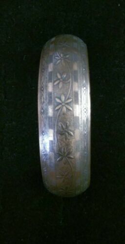 Antique 1920s Solid Copper Art Noveau Cuff Bracelet