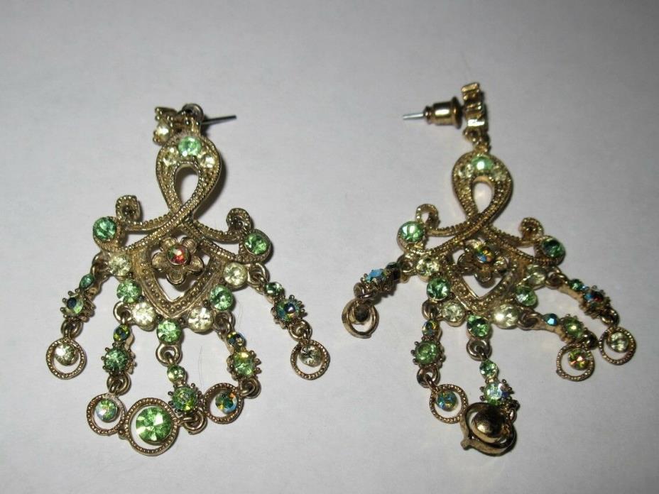 Stunning Beautiful Vintage Chandelier 2.5 Inch Earrings MUST SEE! Be Noticed HOT