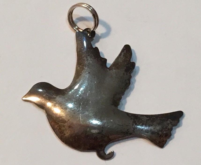 ZIRKUS Sterling Silver 925 Dove/Bird Pendant/Charm - Rare Vintage