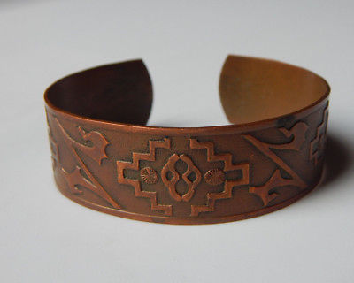 Vintage Copper Bracelet Southwest Genuine Copper Cuff Bracelet