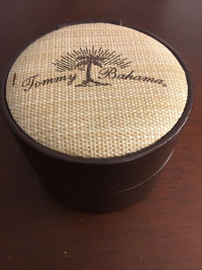 Genuine Original Tommy Bahama Leather Watch Storage Display Case Box - Exc Cond