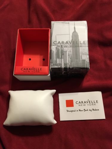 CARAVELLE NEW YORK WATCH GIFT BOX ONLY & WARRANTY CARD
