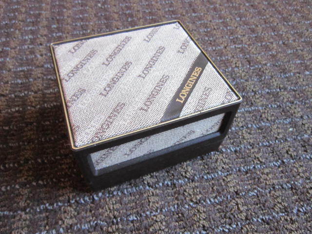 Vintage Longines EMPTY Watch Box Cloth & Plastic 1980s Clean Nice Collectible