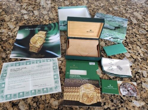ROLEX WATCH BOX 68.00.71+3 BOOKLETS+TAG+CERTIFICATE+LINKS+CLEANING CLOTH+2 BOXES