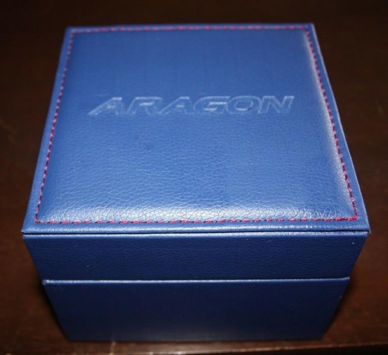 EMPTY BLUE ARAGON Watch Box Gift Presentation Set