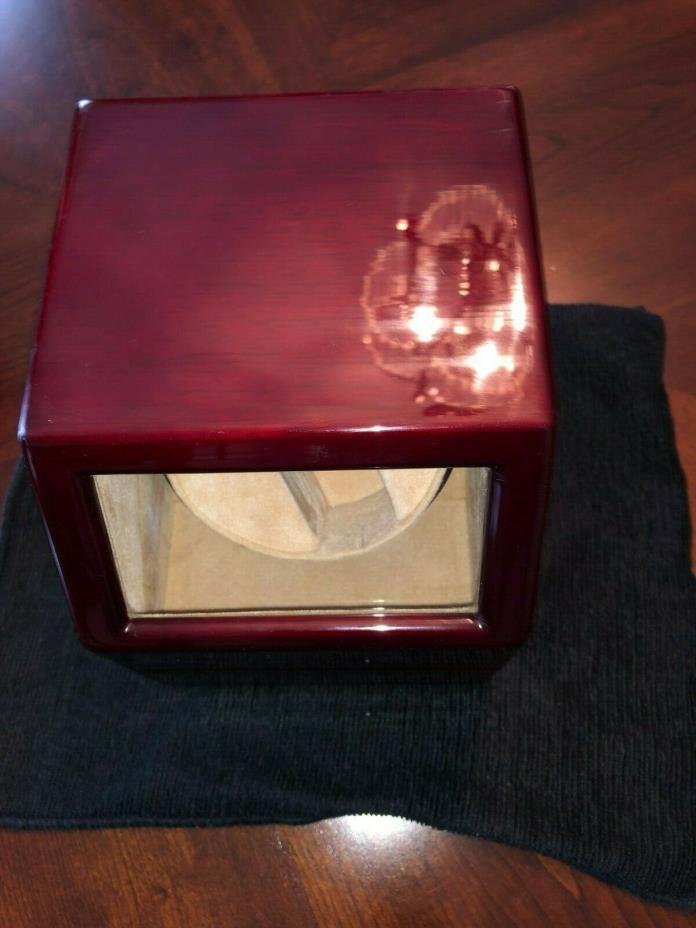 Rocket Red Box Automatic Watch Winder Wood Single Watch
