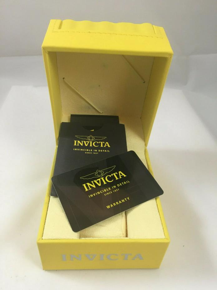 Invicta watch box. Classic wave warranty card, polishing cloth Free shipping