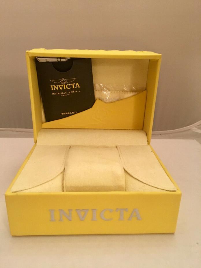 Invicta watch box XL Classic wave warranty card, polishing cloth Free shipping