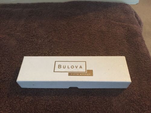 Vintage Bulova *Fifth Avenue* Long Watch Box With Outer Box Included