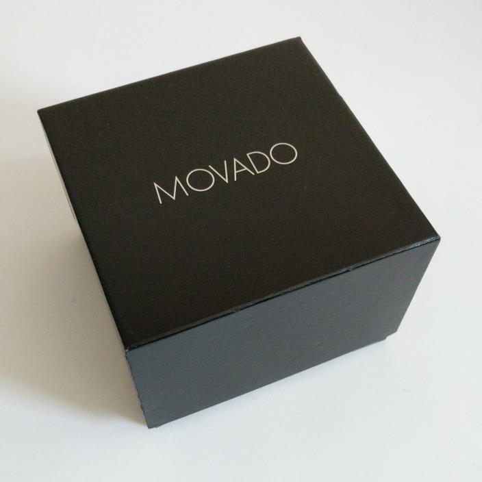 Movado Watch Box & Outer Protective Box Black Gift Presentation Display