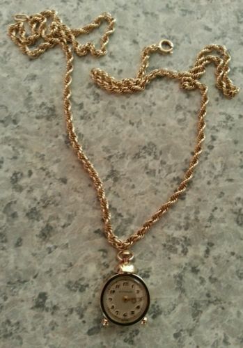 Antique SWISS 14kt Yellow Gold Necklace Watch. Fully FUNCTIONAL, Pendant, RARE!!