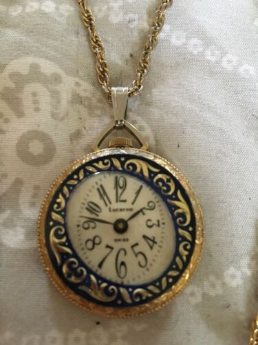 Vintage Lucerne Swiss Pendant Watch