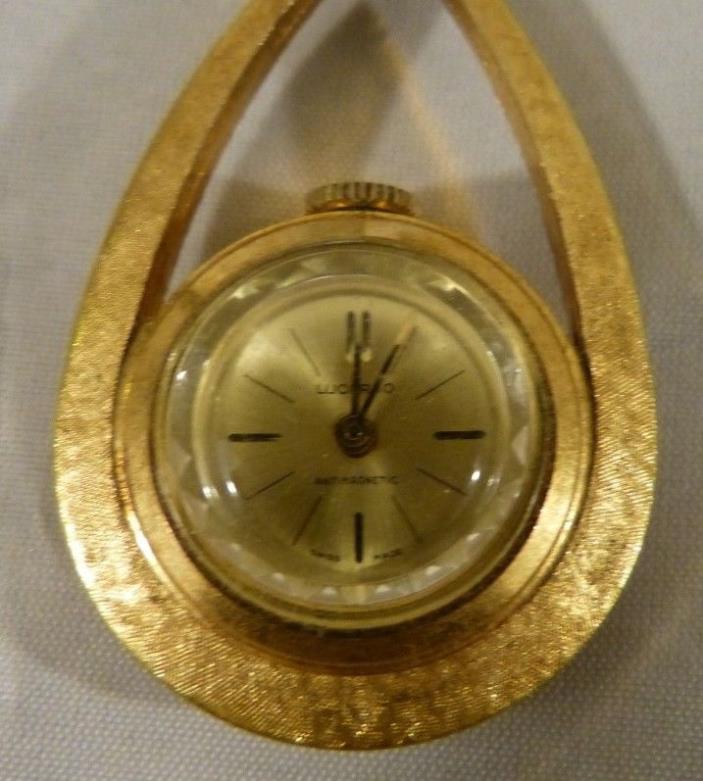 Vintage Lucerno Pendant Watch Wind Up - Swiss Made - Works