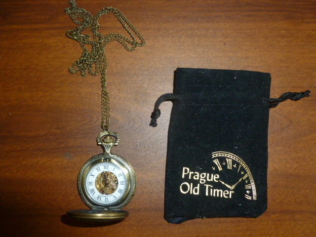 Vintage Prague Old Timer Necklace Watch
