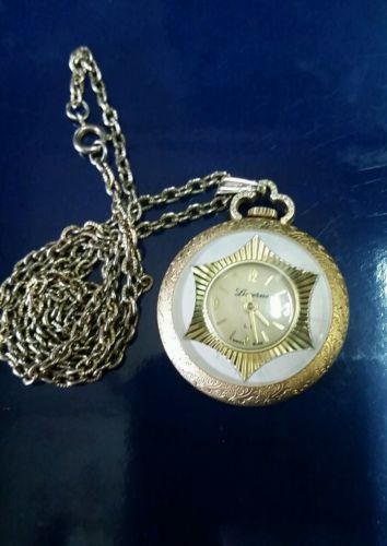 VTG SWISS MADE LUCERNE L.M. WINDUP PENDANT WATCH ORNATE WORKING TIME PIECE
