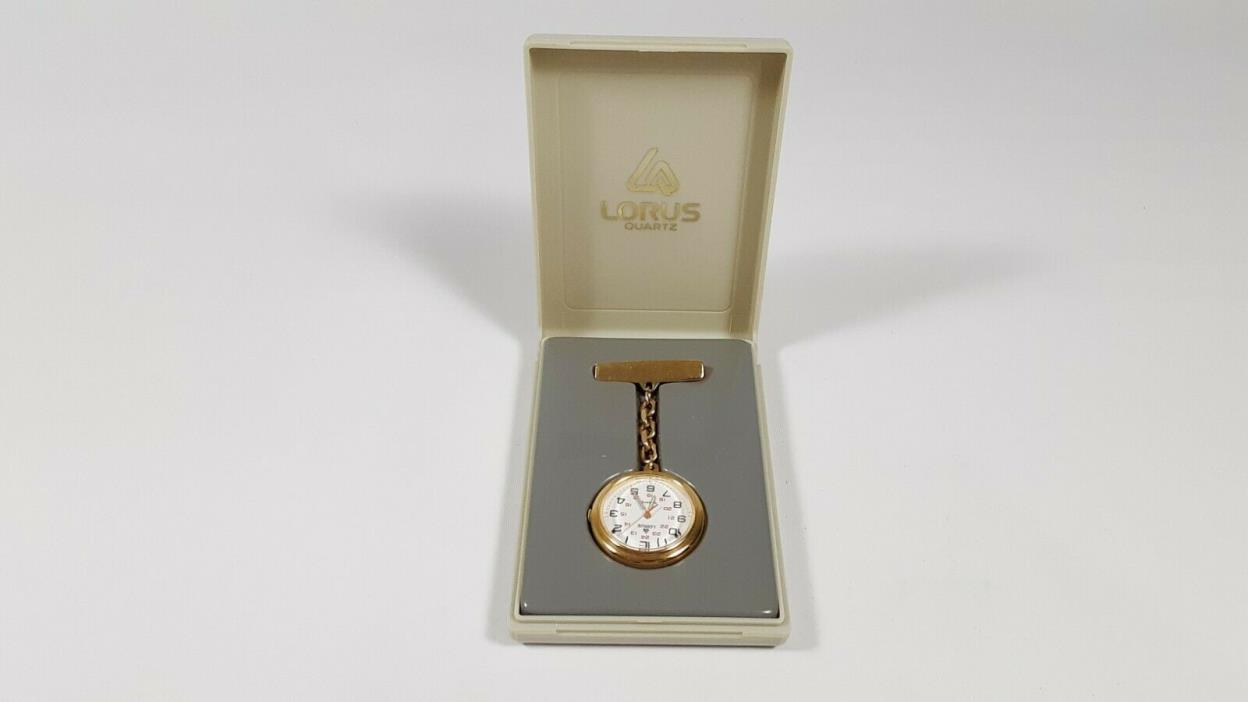 Lorus nurses quartz fob watch in original box Ref.RPH224