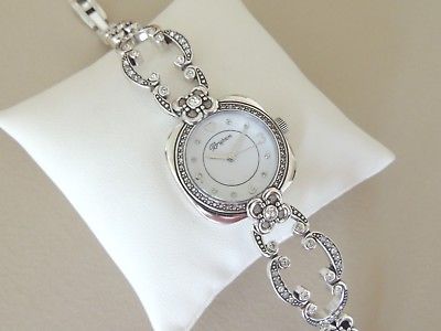 Brighton Watch Fairchild Toledo Silver Crystals New Item tags 130.00