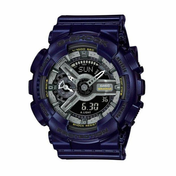Casio G-Shock GMAS110MC-2A Blue Analog/Digital Chrono 200 Meters WR Watch