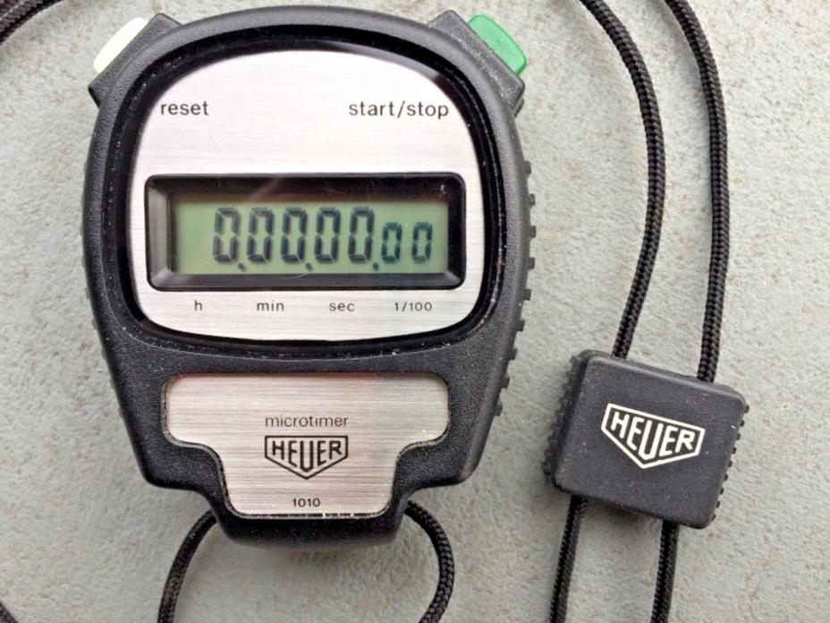 Vintage heuer lcd model “1010 stopwatch runs