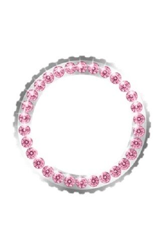 Iken Pink Crystal Bezel Interchangeable Buildable Build Your Own *BRAND NEW*