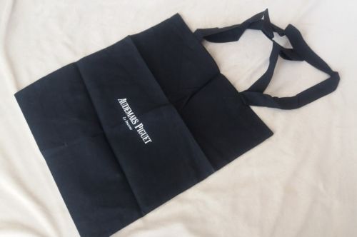 Audemars Piguet Black Promotional Gift Bag Cotton Canvas Tote