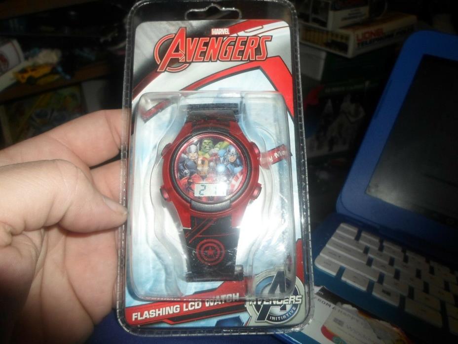 NEW Kid's Avengers Flashing  LCD watch
