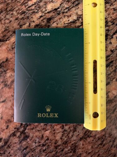 Authentic Rolex 2001 Day Date Watch Instruction Manual & Guide Booklet English