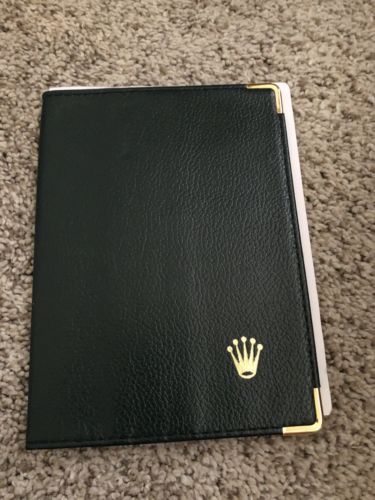 Genuine Rolex Leather Card Holder Wallet - Green