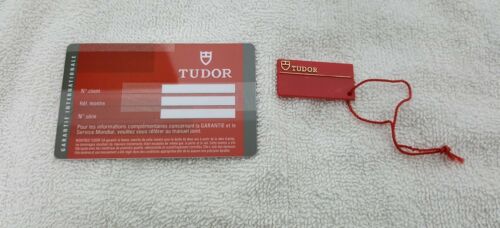 TUDOR Guarantee Card & Tag