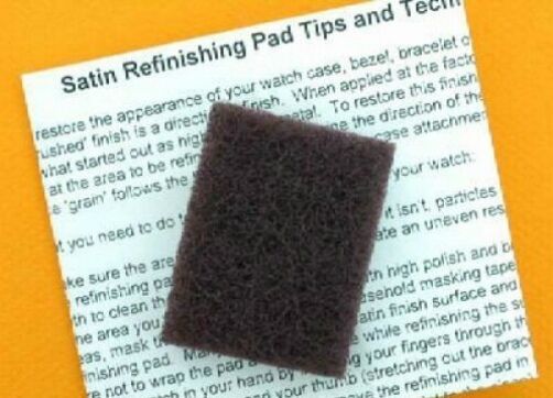 Satin Brushed Refinish Scratch Removal Pad for Seiko Watch