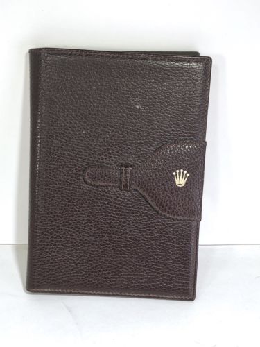 ROLEX MENS PRESIDENT WATCH LEATHER NOTEPAD FROM 1980'S-1990'S