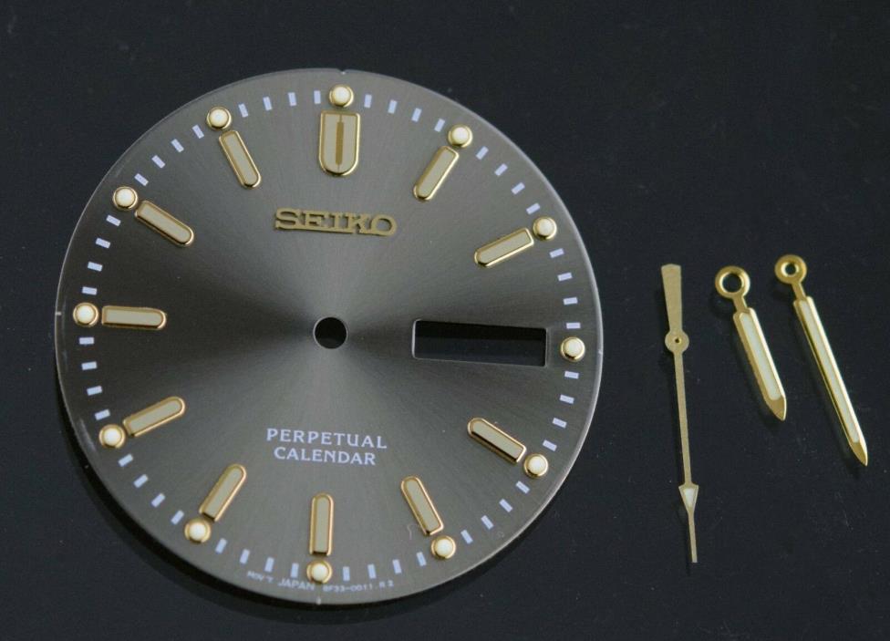 Seiko 8F33 Perpetual Calendar Watch Dial, Hands 8F33 0011