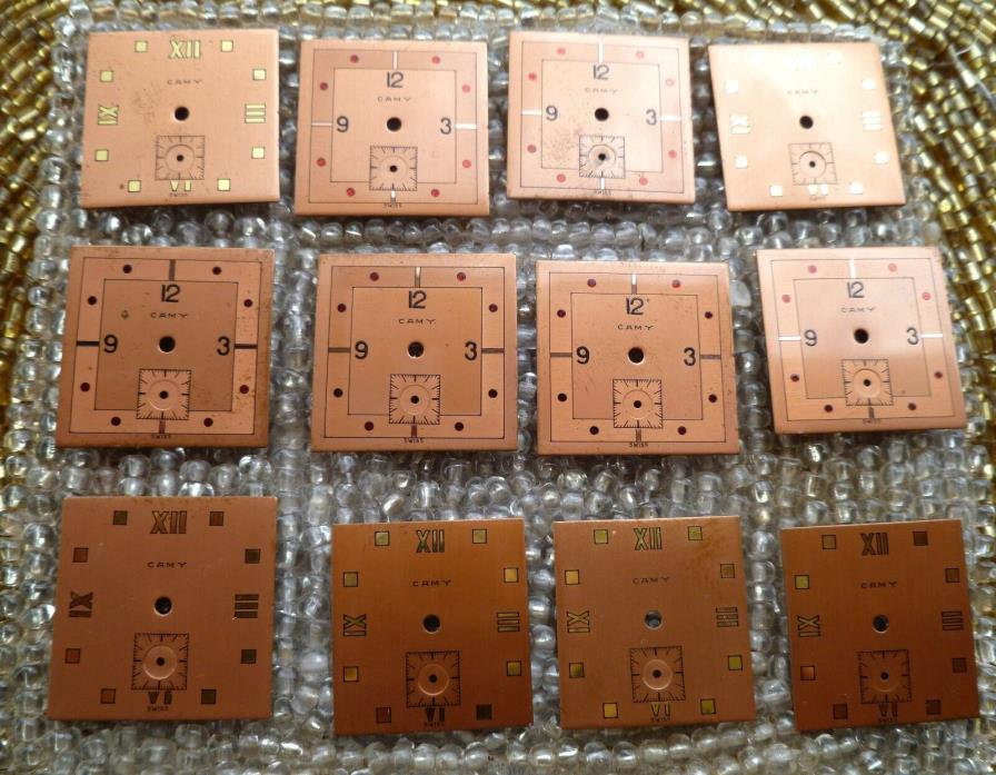 CAMY LOT 12 =1 DOZEN  3 SIZES COPPER  METAL  9 X 21MM  X 21MM 3  FRANCE