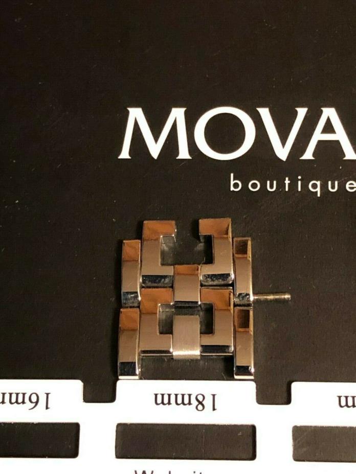 Mens Movado Estimo Stainless Steel Tone Watch links. As pictured!