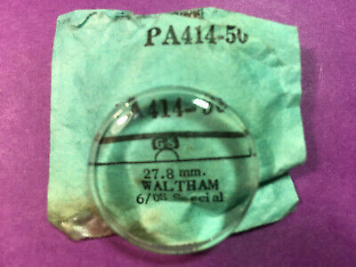 WALTHAM 6/0S SPECIAL ROUND PLASTIC WATCH CRYSTAL PA 414-50