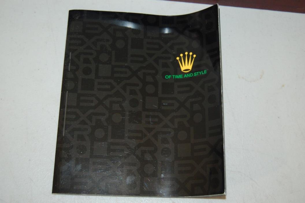 ROLEX ORIGINAL LADIES WATCH CATALOG VTG CIRCA 1990  GENUINE ---bad spine