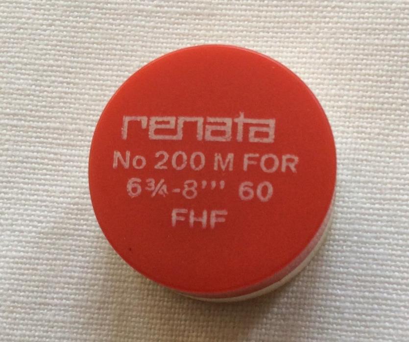 N.O.S. FHF Caliber 60 Watch Balance Complete Size 6 3/4-8 Renata 200 M Watch Par