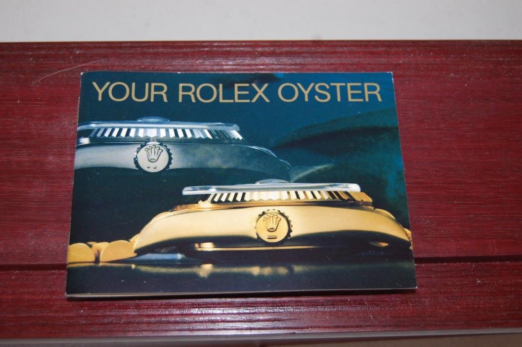 ROLEX ORIGINAL booklet VTG CIRCA 1990  YOUR ROLEX OYSTER GENUINE 60-4.1989