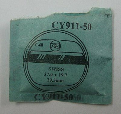G-S WATCH CRYSTAL - CY911-50 - 27.0 x 19.7, 29.3 mm - for SWISS