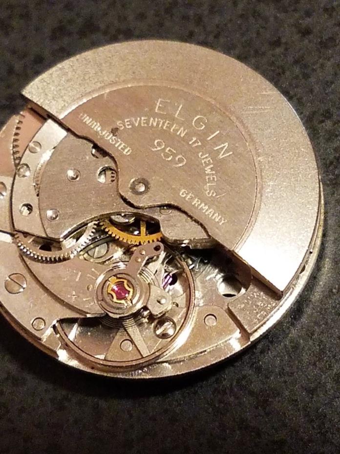 PUW 1361, 17 Jewel German made vintage automatic watch movement