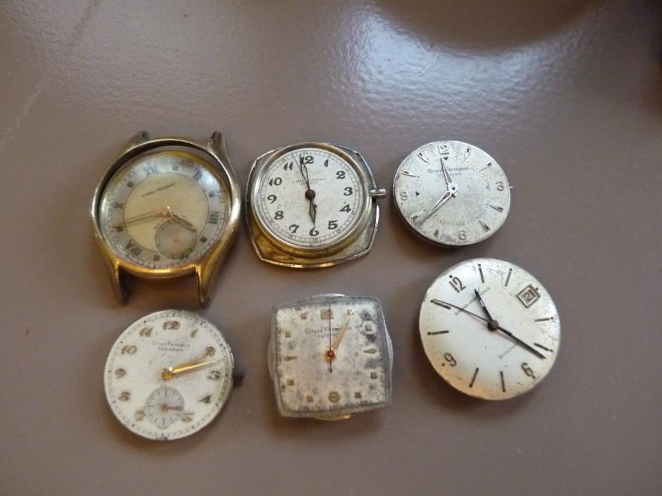 Vintage Girard Perregaux Wristwatch Movements Group