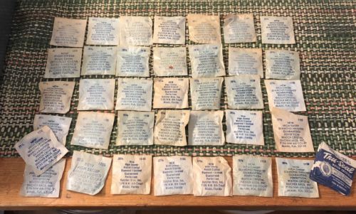 Lot of 39 assorted vintage watch crystals Ducher Bros. and Tru-Seal