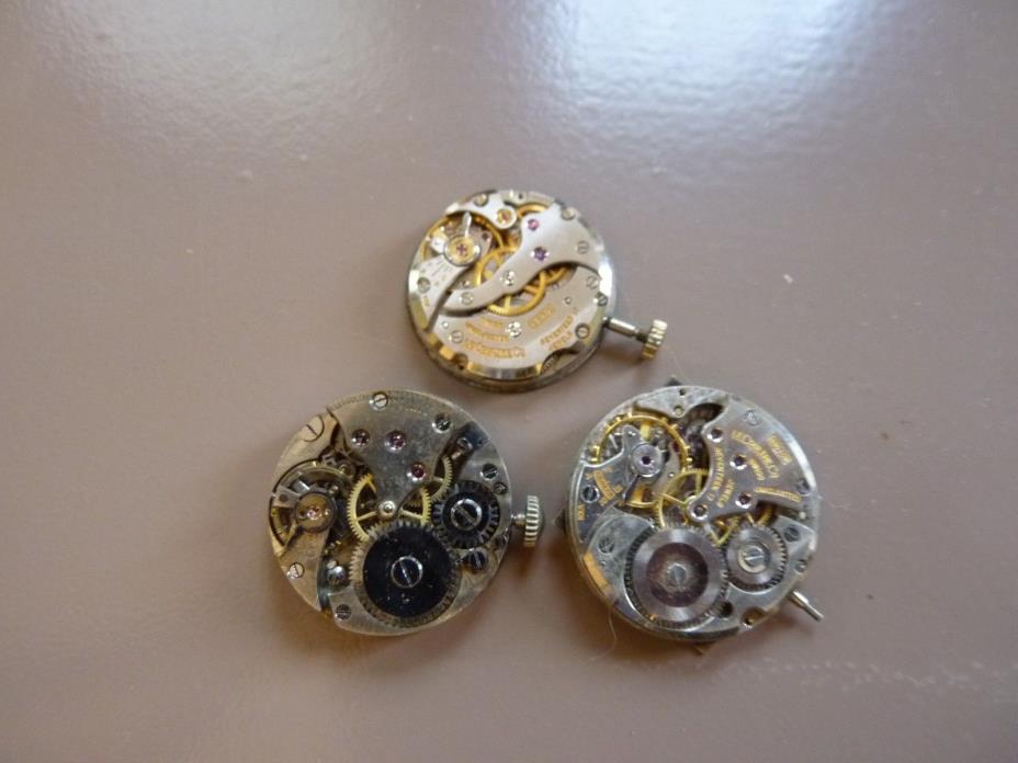 Vintage LeCoultre Wristwatch Movements Group