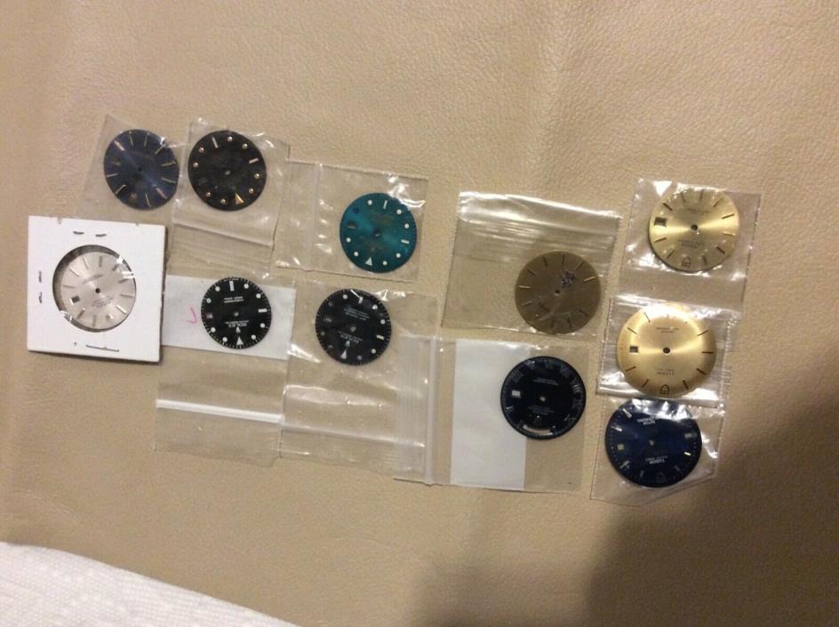 Rolex dials used,watchmakers close out,11 pc