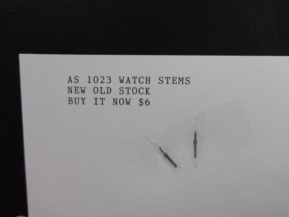 2 AS 1023 Watch Stems New Old Stock Watch Parts
