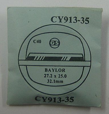 G-S WATCH CRYSTAL - CY913-35 - 27.2 x 25.0, 32.1 mm - for BAYLOR