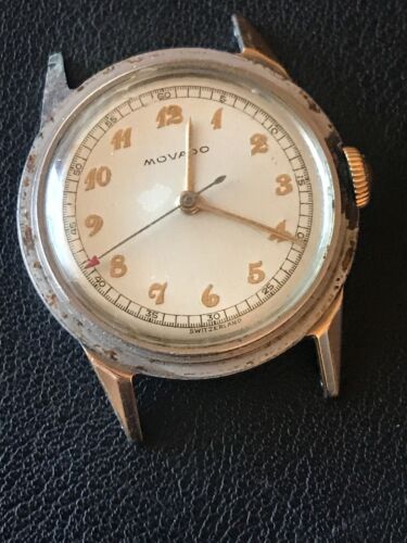 Vintage Mens Movado Watch For Running Parts Or Repair
