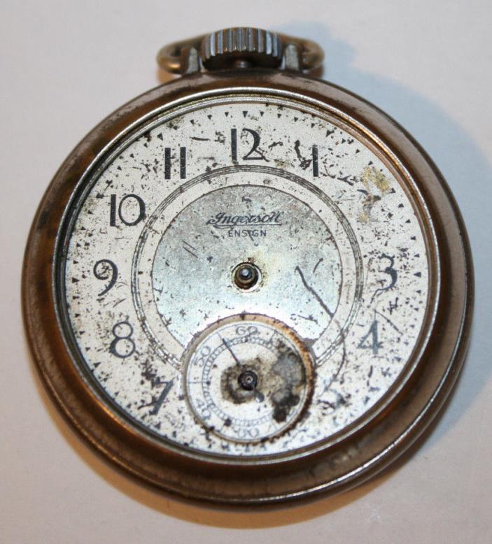 Ingersoll Ensign Pocket Watch - For Parts or Repair